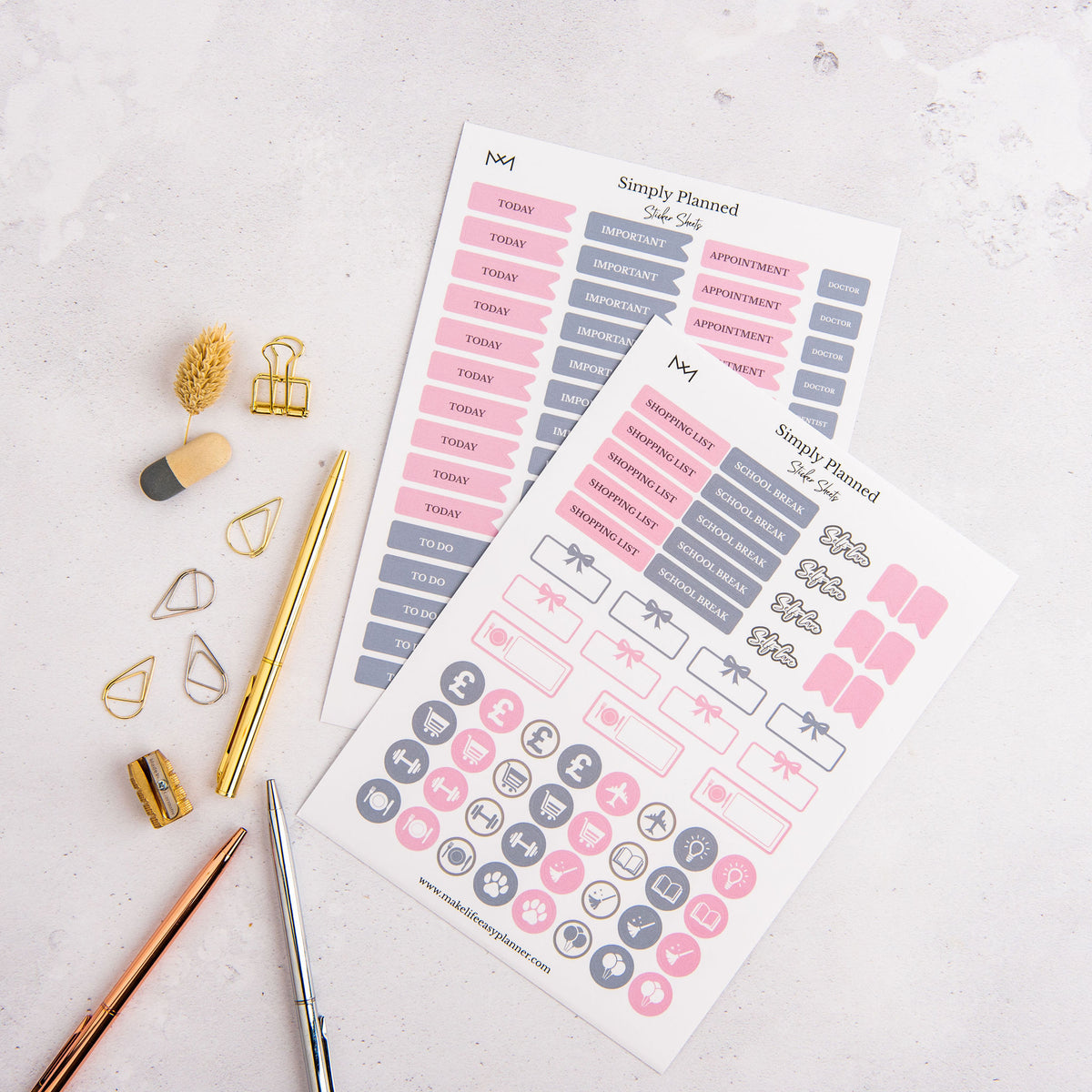 Planner Sticker Sheets – Make Life Easy Planner