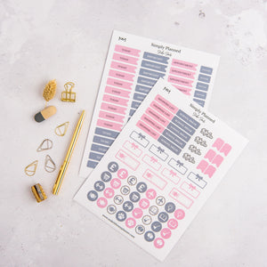 
            
                Load image into Gallery viewer, Undated Weekly Mum Planner Gift Set | Blush
            
        