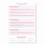 Back-To-School Checklist