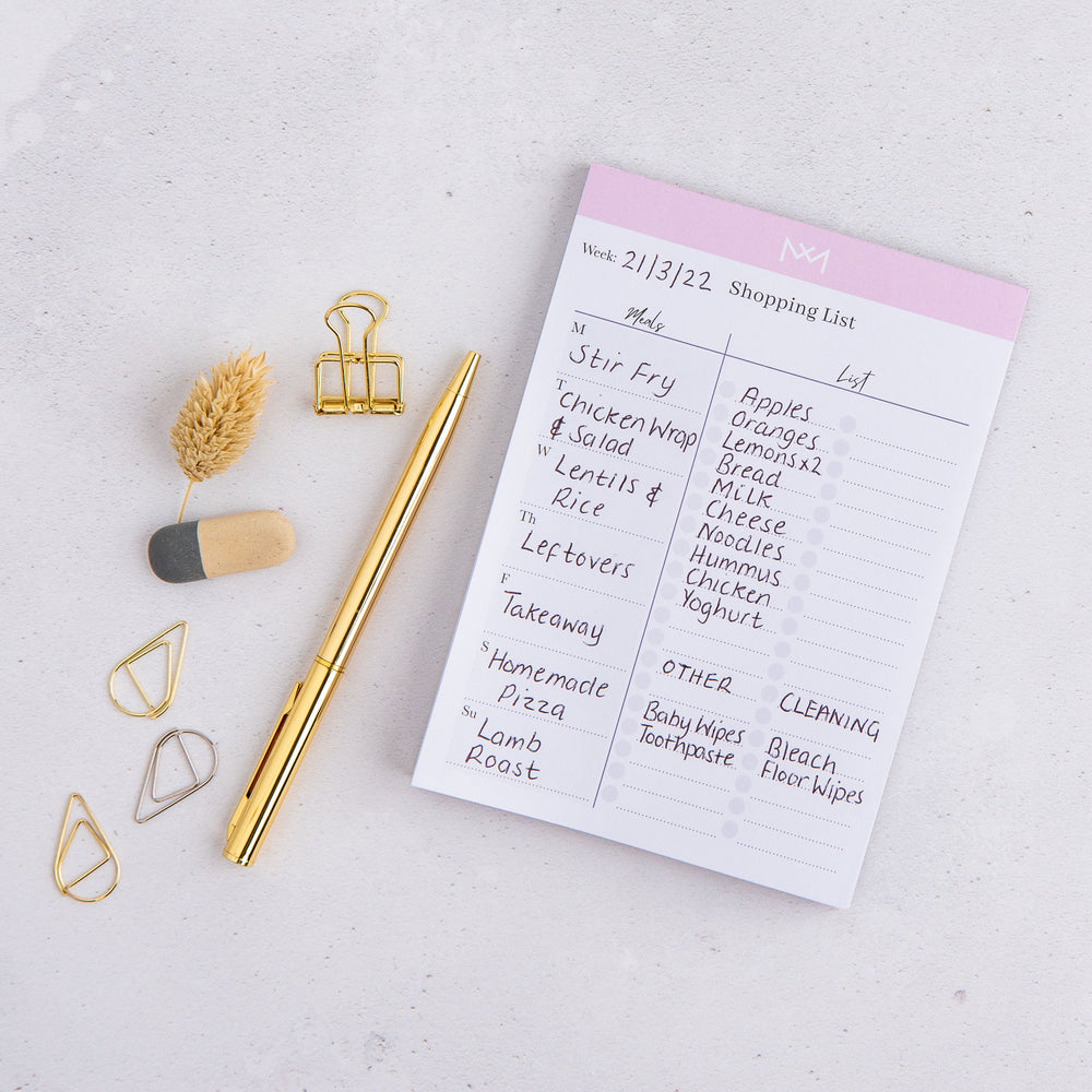 mini shopping list notepad