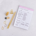 mini shopping list notepad